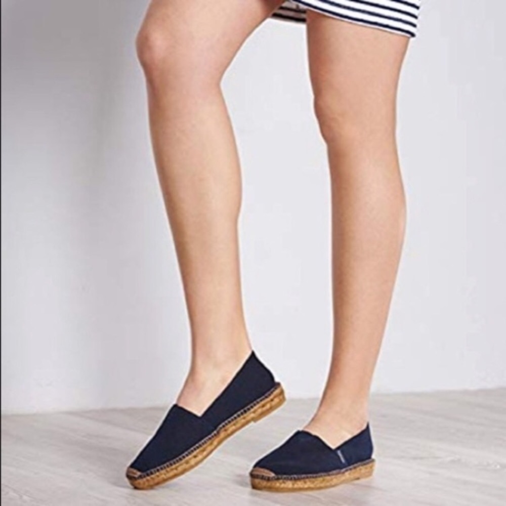 Viscata Barceloneta Canvas Espadrilles Navy Blue 12 Spain